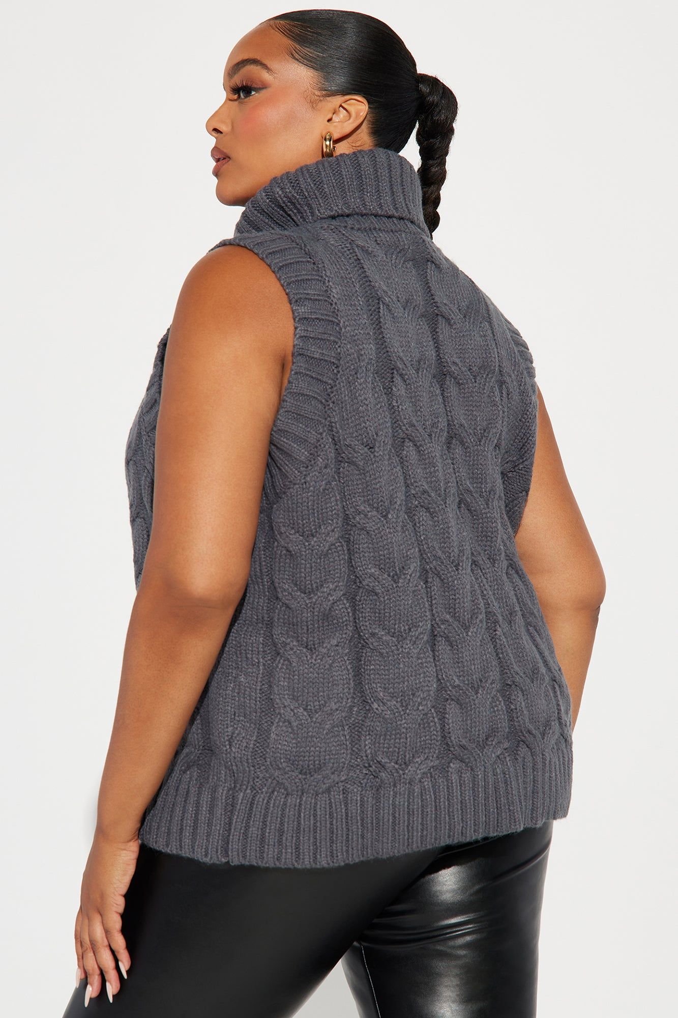 Rowan Sweater Vest - Charcoal sold by Fashion Nova product image thumbnail 6