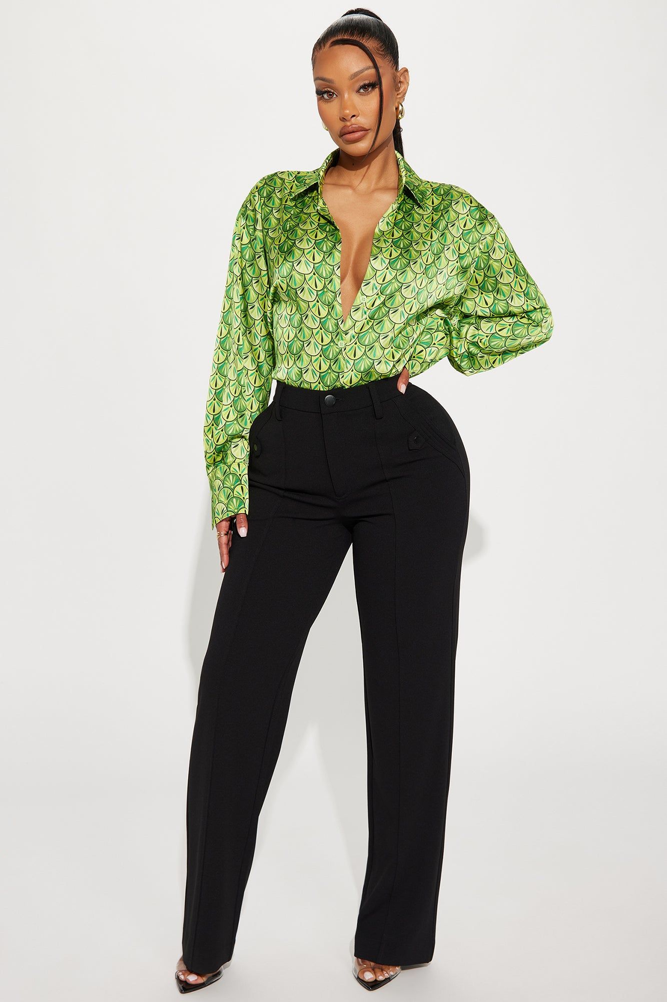 First Glimpse Trouser - Black sold by Fashion Nova