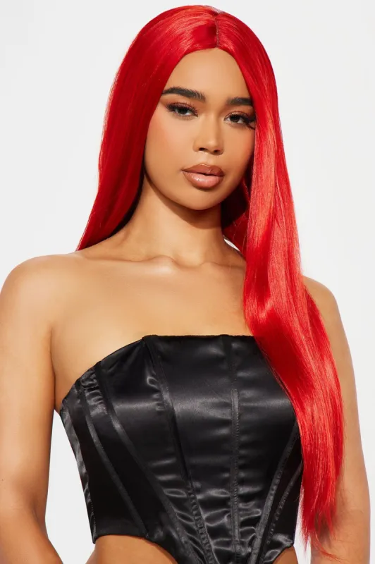 Feeling Flirty Costume Wig - Red sold by Fashion Nova