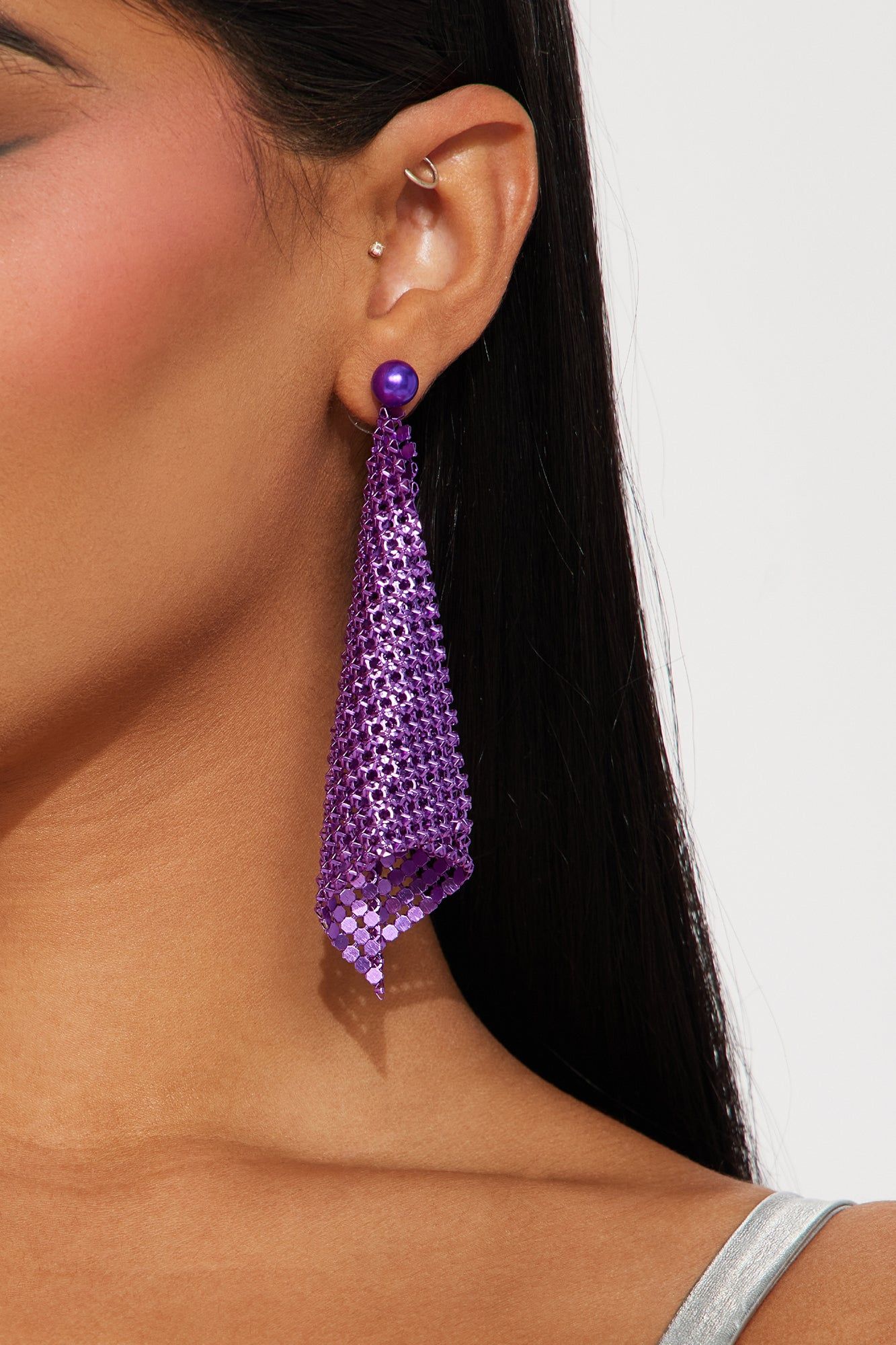 Drop For Me Earrings - Purple sold by Fashion Nova