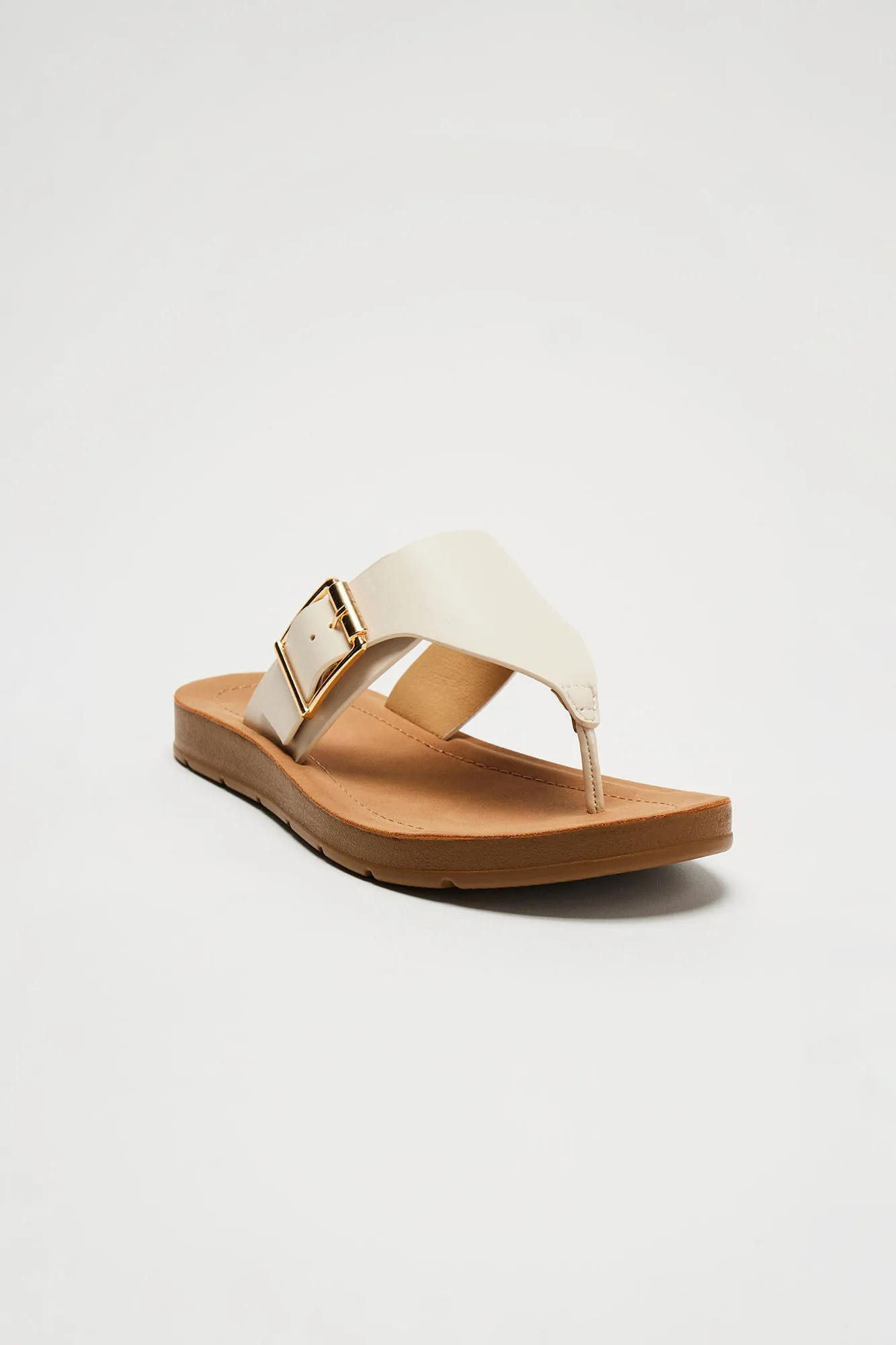 No Pressure Flip Flops - White sold by Fashion Nova product image thumbnail 2