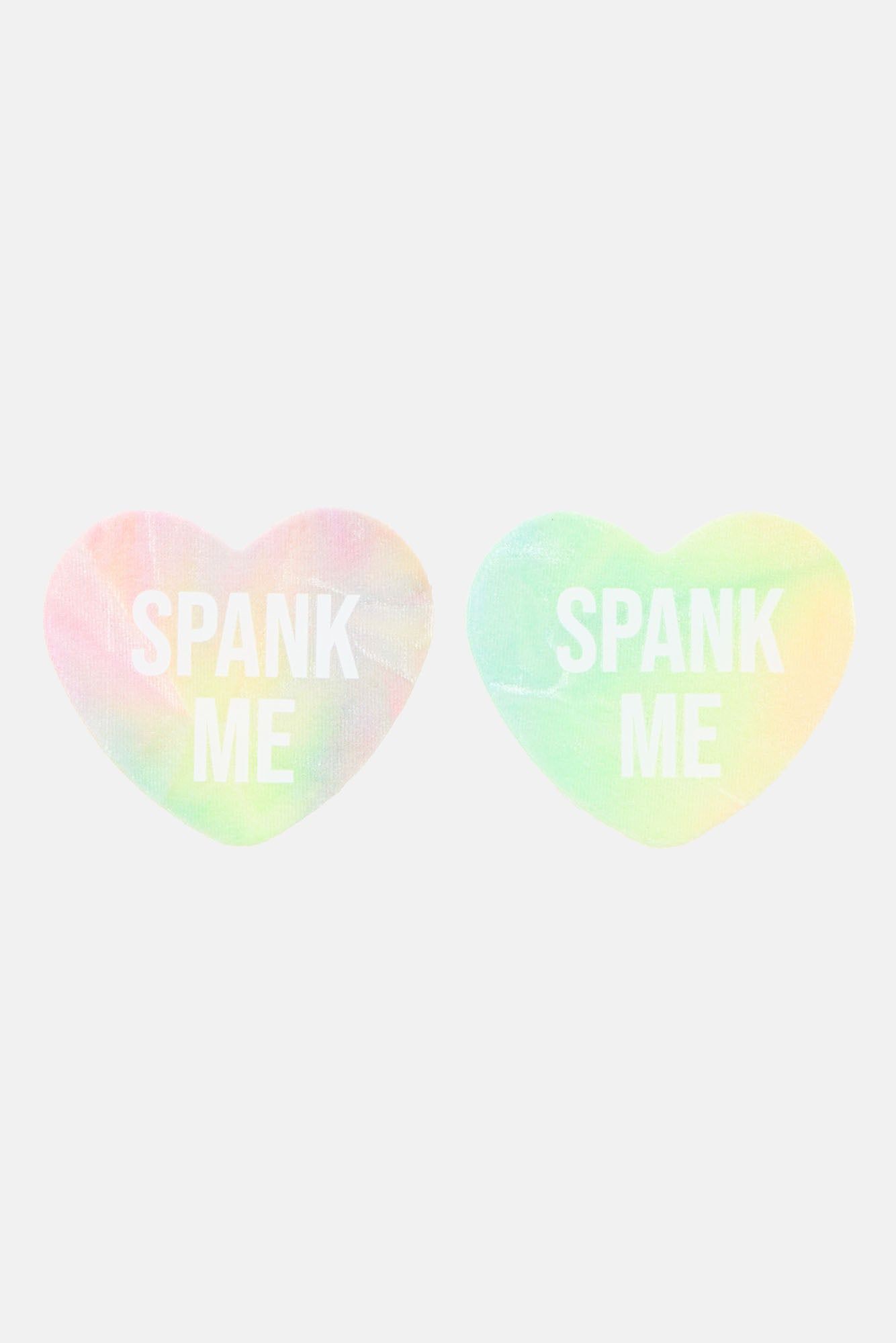 Spank Me Glitter Heart Nipple Cover Pasties - Iridescent sold by Fashion Nova product image thumbnail 2