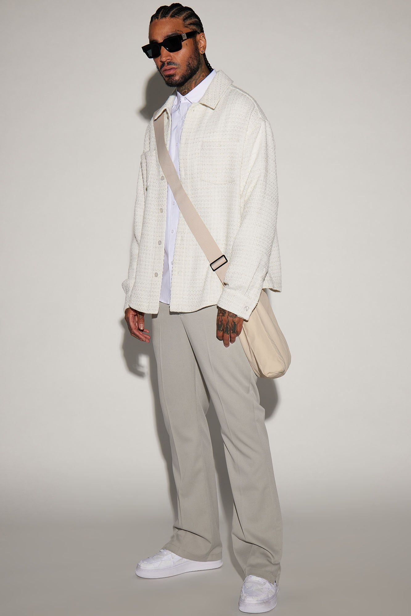 Alex Textured Shacket - Cream sold by Fashion Nova product image thumbnail 2