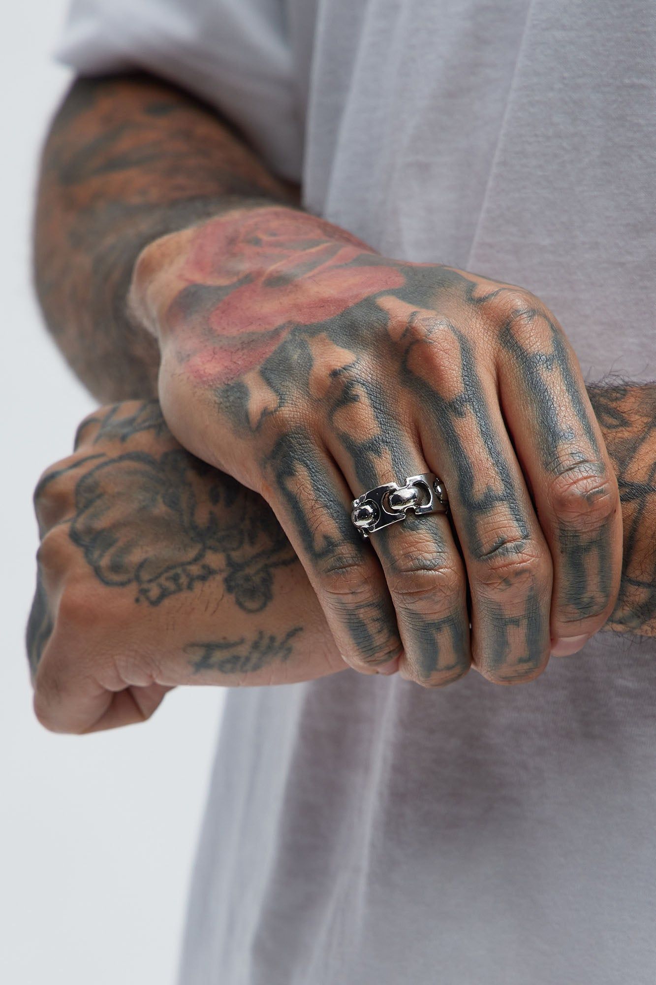 Meticulous Metal Ring - Silver sold by Fashion Nova