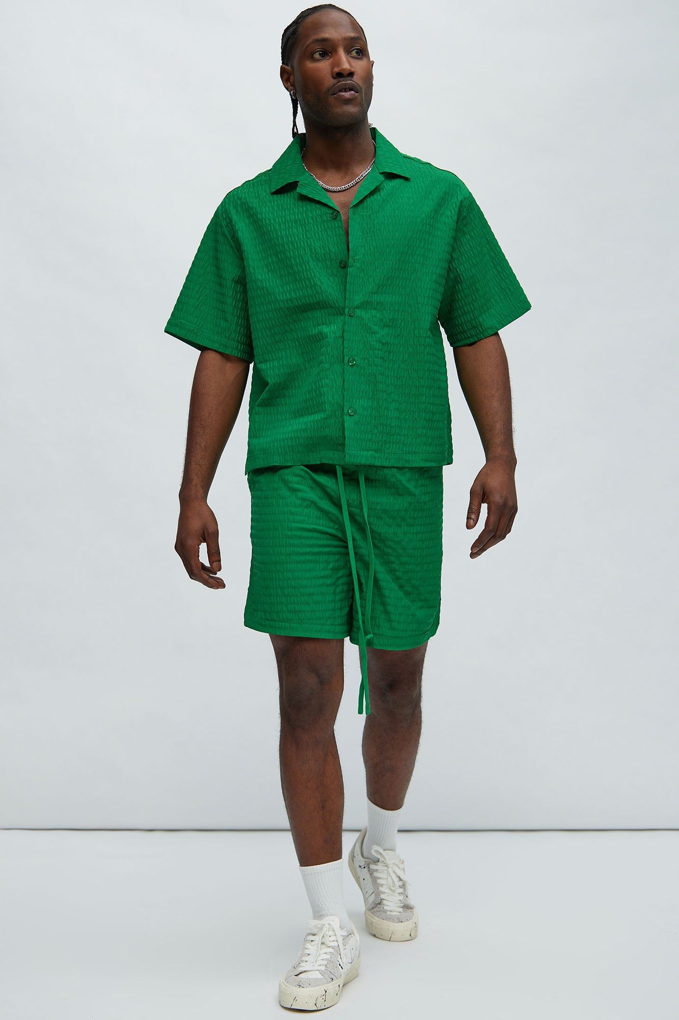 Sierra Textured Shirt - Green sold by Fashion Nova product image thumbnail 2