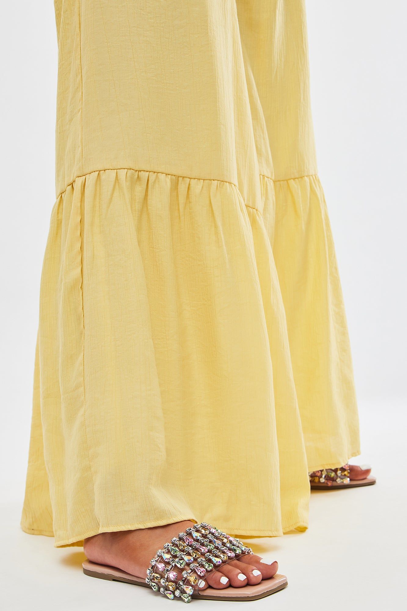 Yazmin Flat Sandals - Nude sold by Fashion Nova product image thumbnail 2