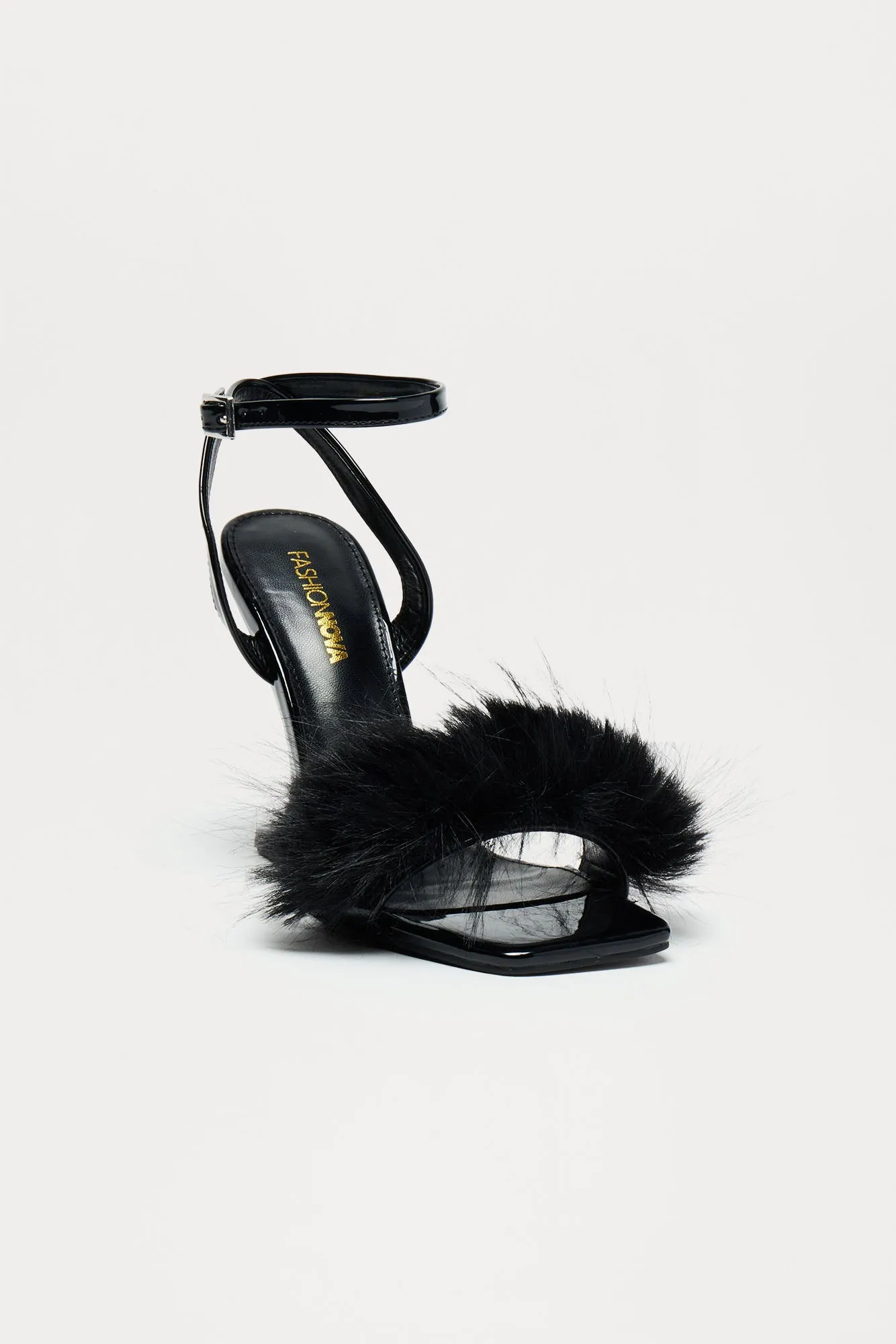Minky Faux Fur Wedges - Black sold by Fashion Nova product image thumbnail 3