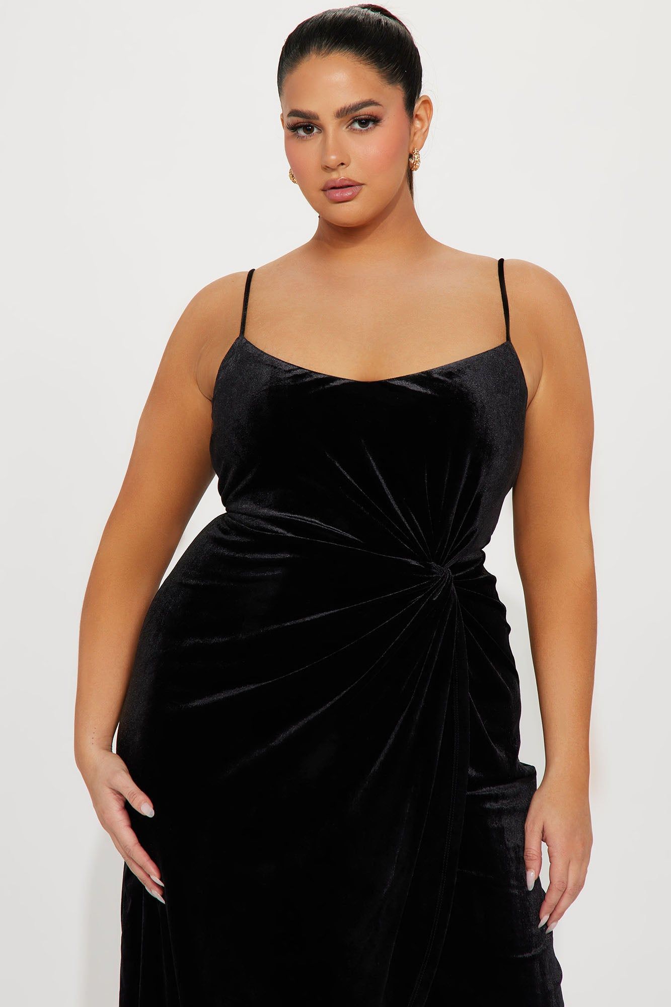 Manchester Velvet Midi Dress - Black sold by Fashion Nova product image thumbnail 5