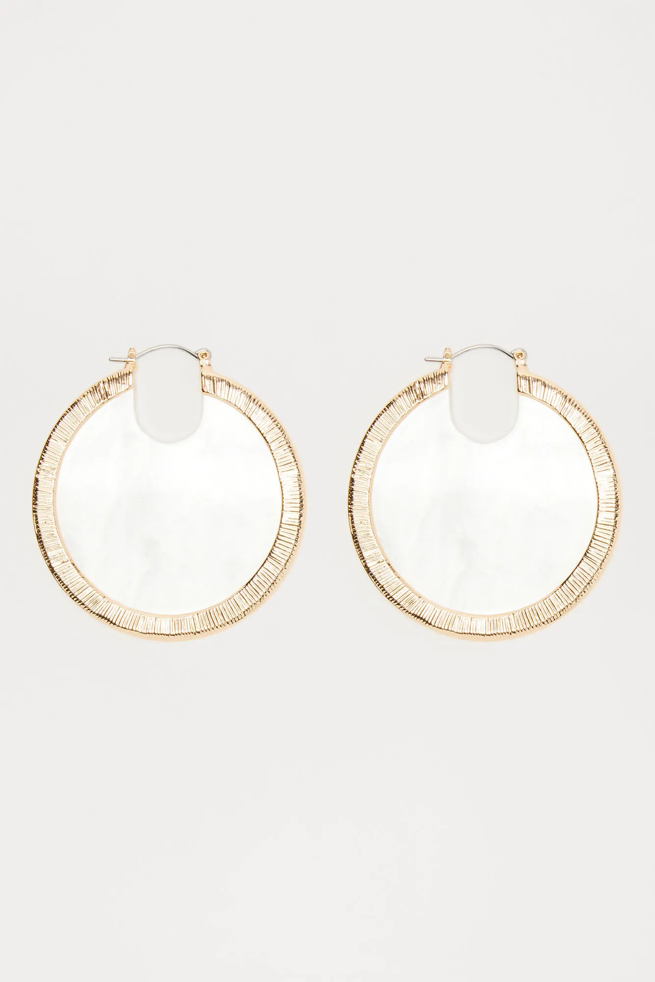 Distracted By The Sea Earrings - White/Gold sold by Fashion Nova product image thumbnail 3