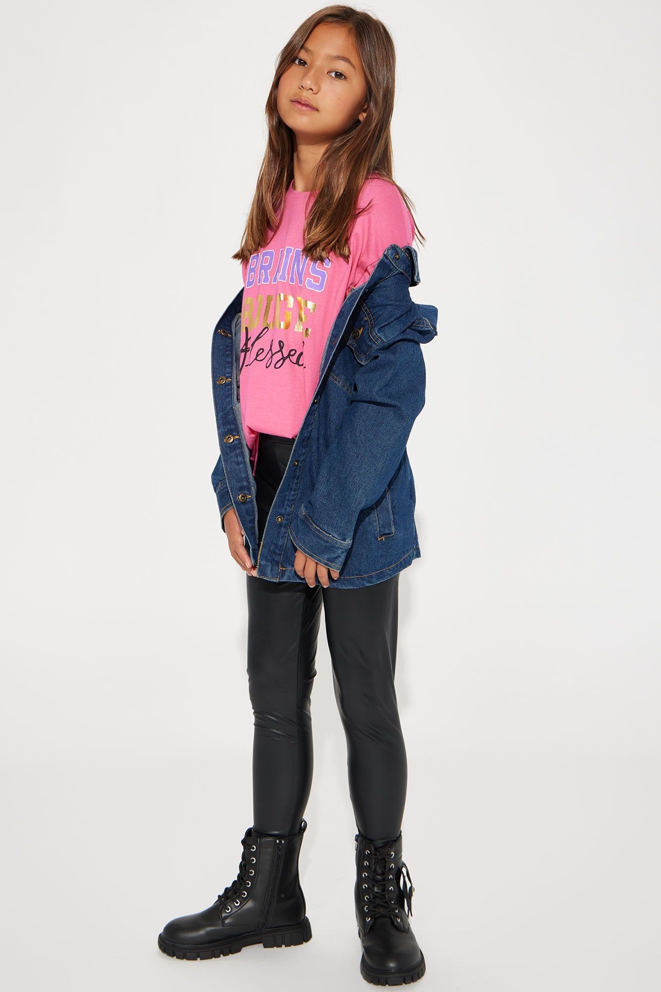 Mini Brains Short Sleeve Screen Tee - Pink sold by Fashion Nova product image thumbnail 2