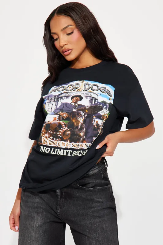 Snoop Dogg No Limit Records Washed Tee - Black sold by Fashion Nova