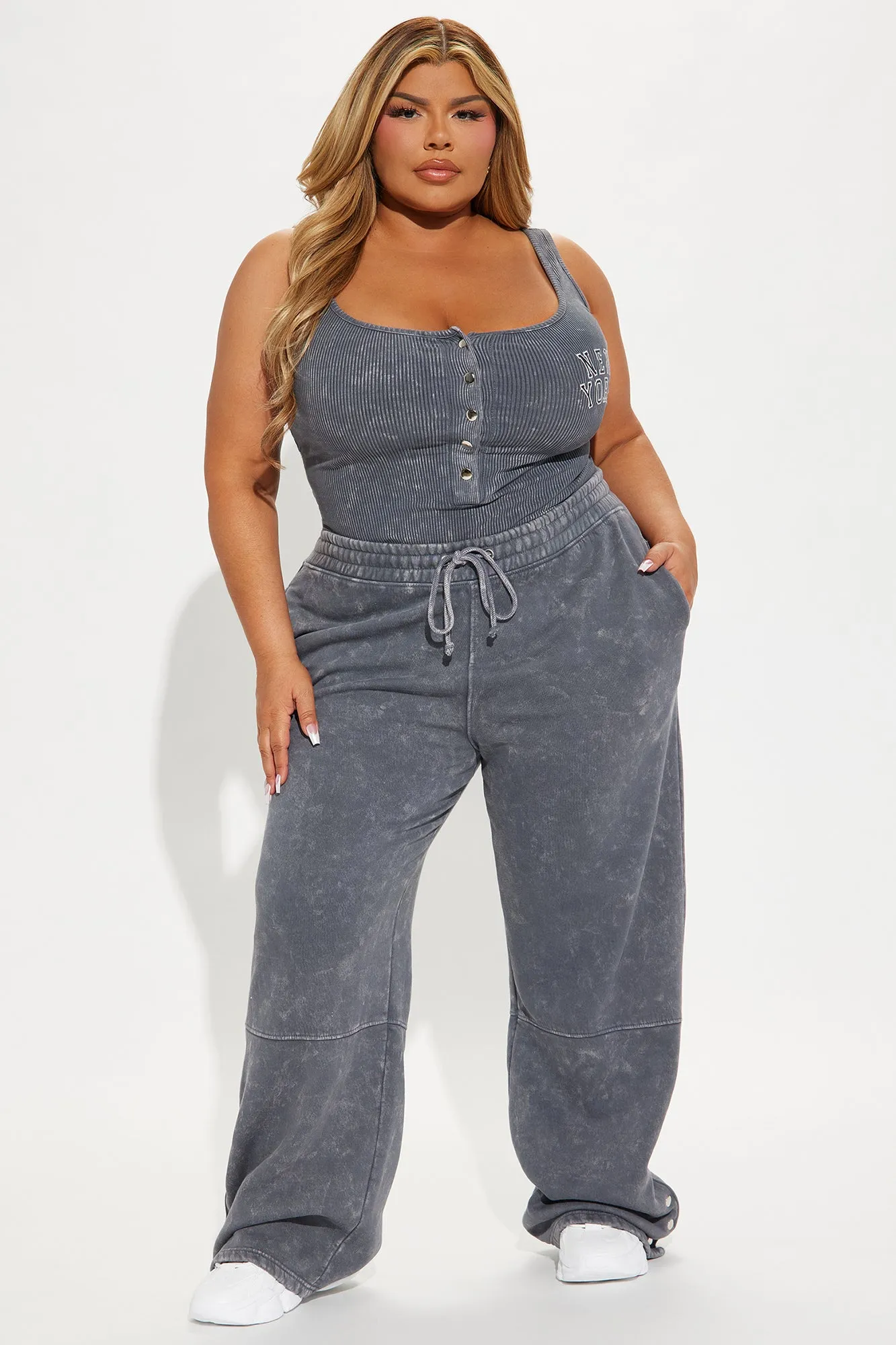 New York Washed Sweatpant - Charcoal sold by Fashion Nova product image thumbnail 5
