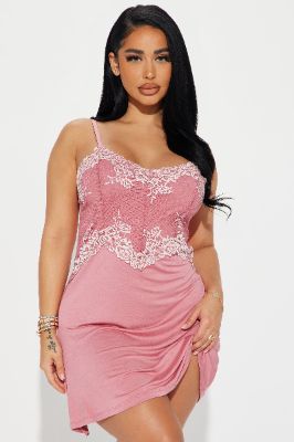 Sensual And Sweet Lace Chemise - Rose sold by Fashion Nova