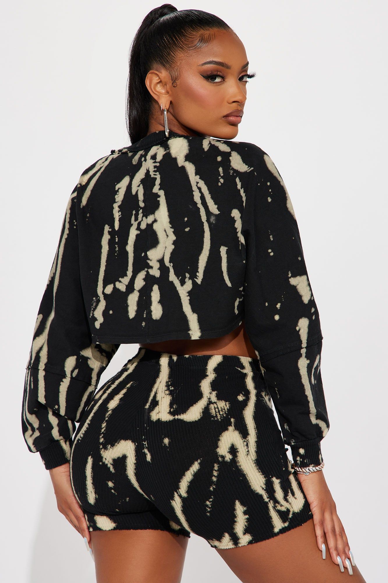 Mikah Biker Short Set - Charcoal sold by Fashion Nova product image thumbnail 3