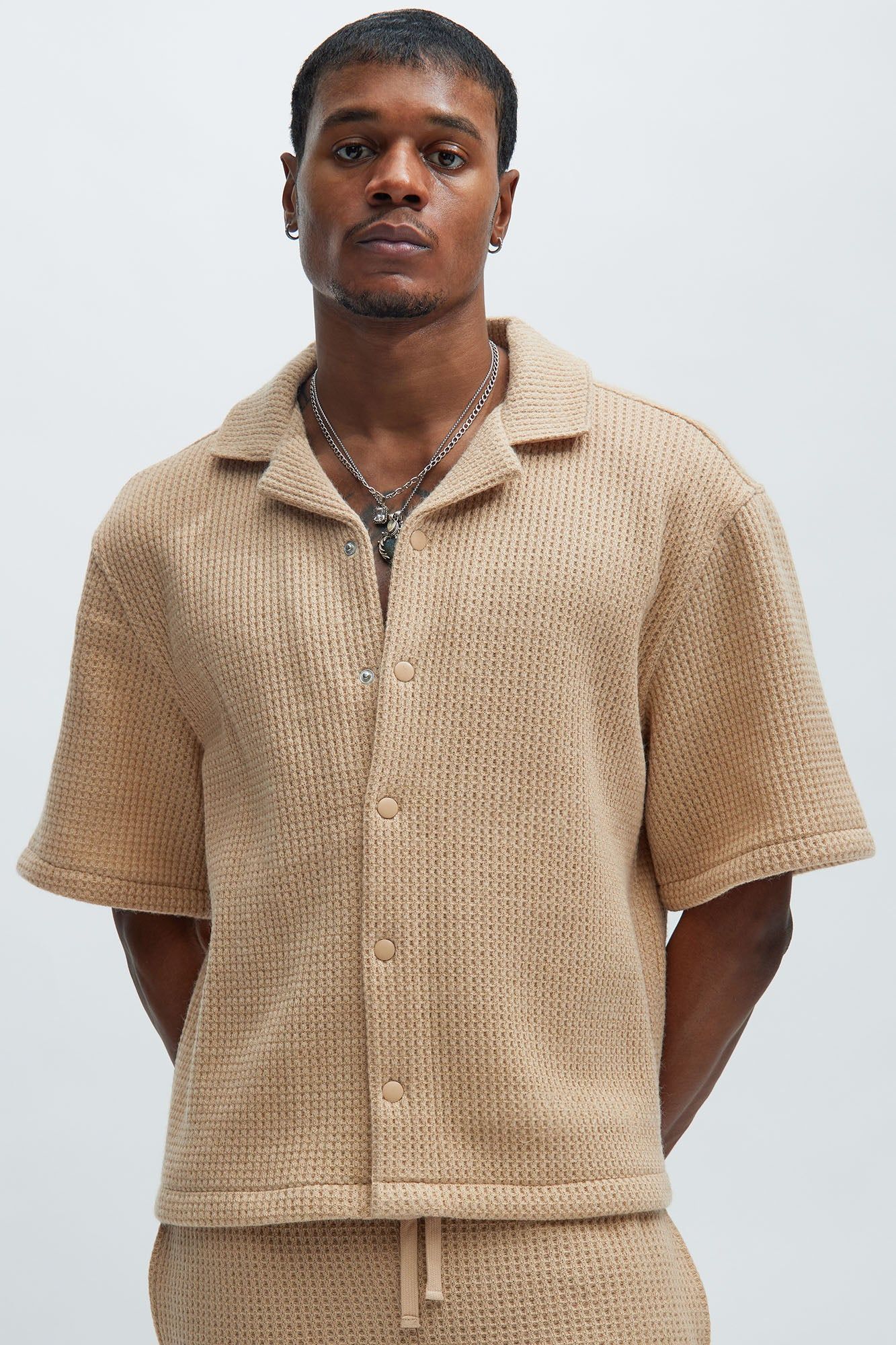 Otis Shirt - Tan sold by Fashion Nova