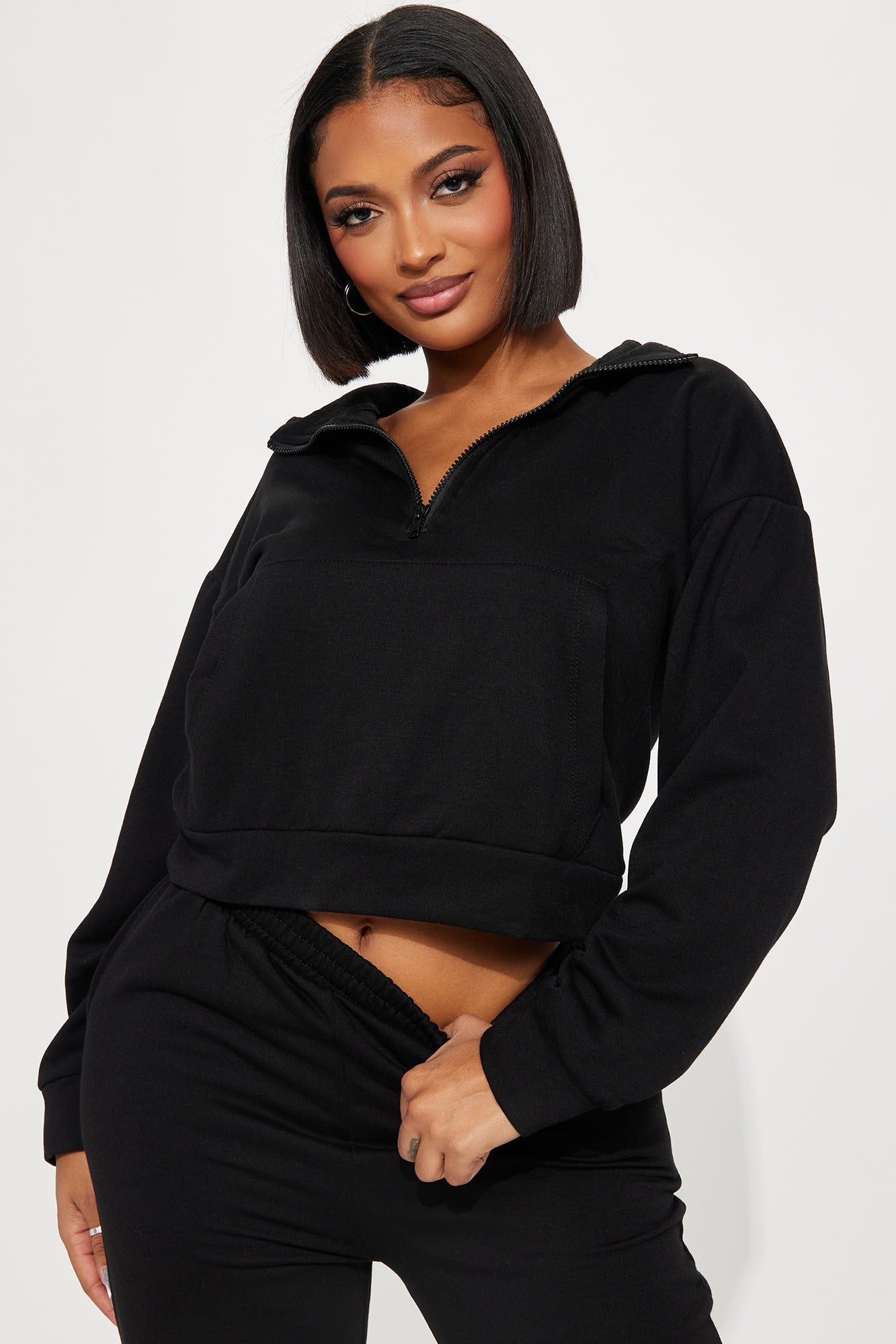 Chill Day Fleece Jogger Set - Black sold by Fashion Nova product image thumbnail 2