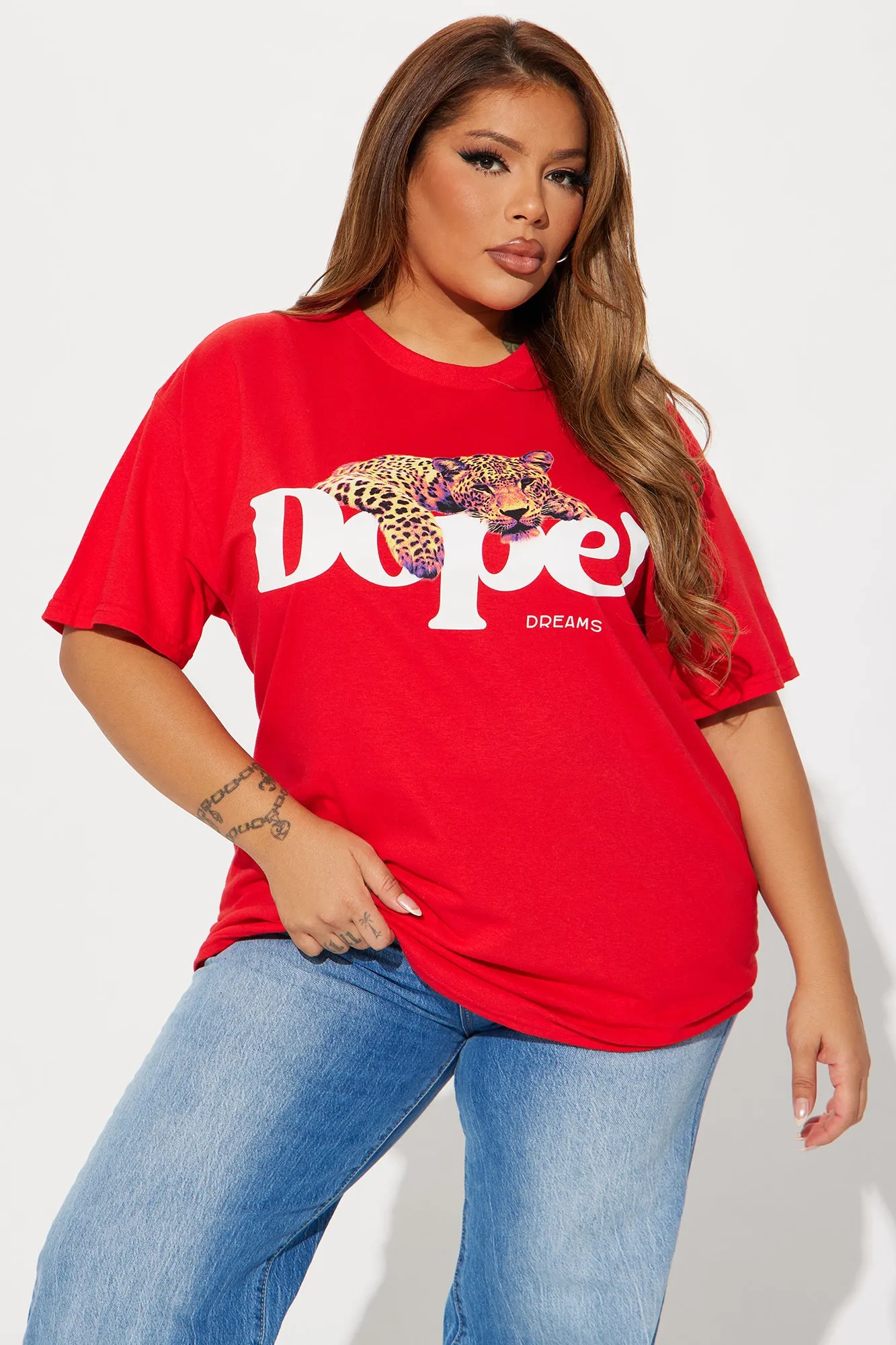 Dope Dreams Graphic Tee - Red sold by Fashion Nova product image thumbnail 4