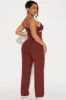 In Your Dreams Ribbed PJ Pant Set - Chocolate sold by Fashion Nova