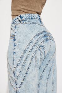 Copenhagen Non Stretch Tinted Wide Leg Jean - Light Wash sold by Fashion Nova