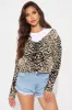 Feeling Exotic Leopard Cardigan - Brown/combo sold by Fashion Nova