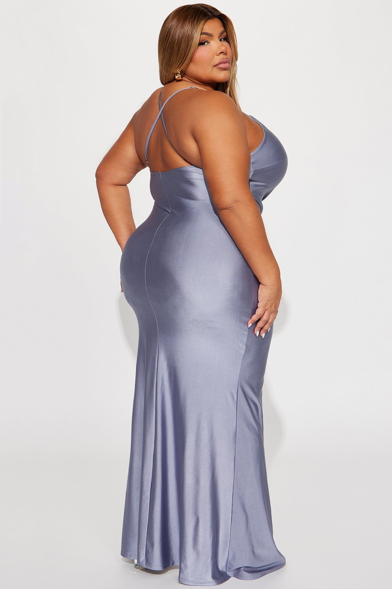 Cassandra Maxi Dress - Silver sold by Fashion Nova product image thumbnail 6