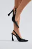 Milani Buckle Slingback Pumps - Black sold by Fashion Nova