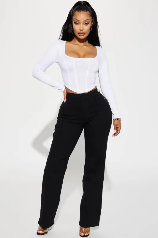 Simply Basic Stretch Straight Jeans - Black sold by Fashion Nova
