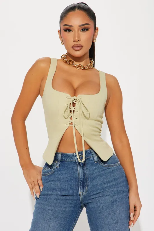 Ivy Tank Top - Sage sold by Fashion Nova