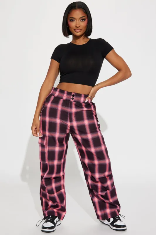 Carrying Weight Nylon Snap Cargo Pants - Lime sold by Fashion Nova