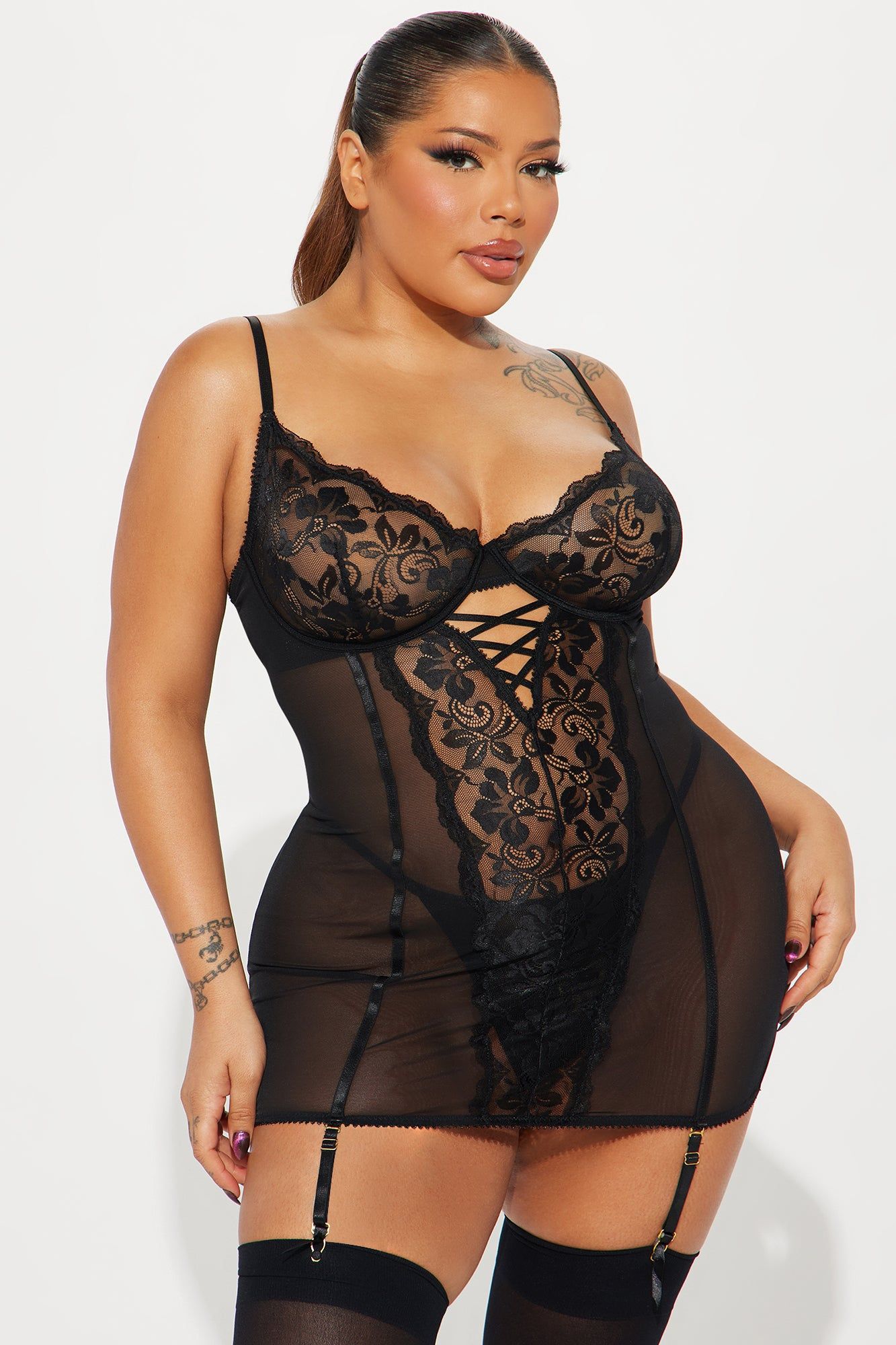 Lustful Touch Babydoll - Black sold by Fashion Nova product image thumbnail 4