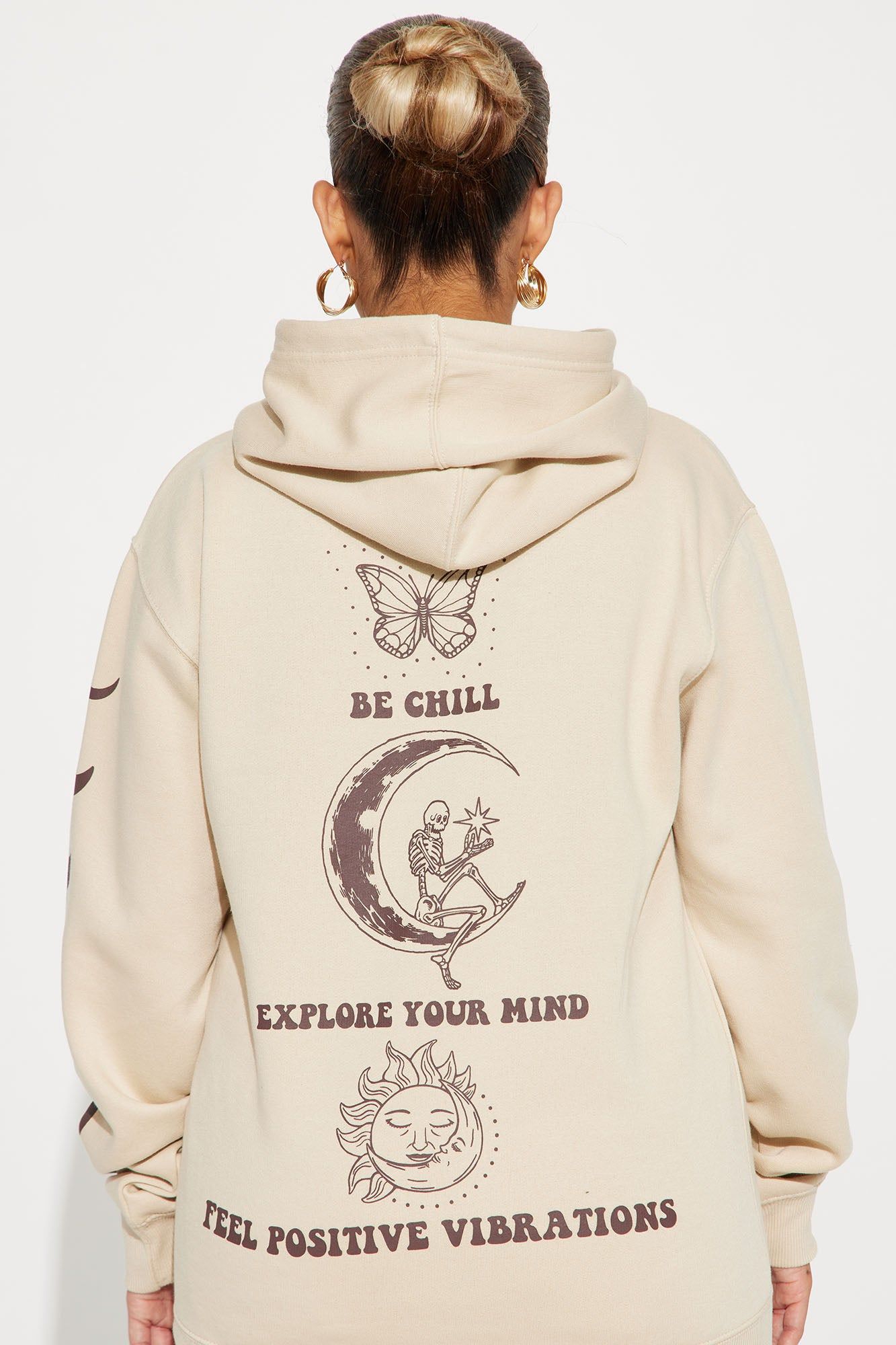 Positive Energy Oversized Hoodie - Beige sold by Fashion Nova product image thumbnail 5