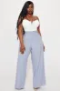 Allison Wide Leg Trouser - Grey sold by Fashion Nova