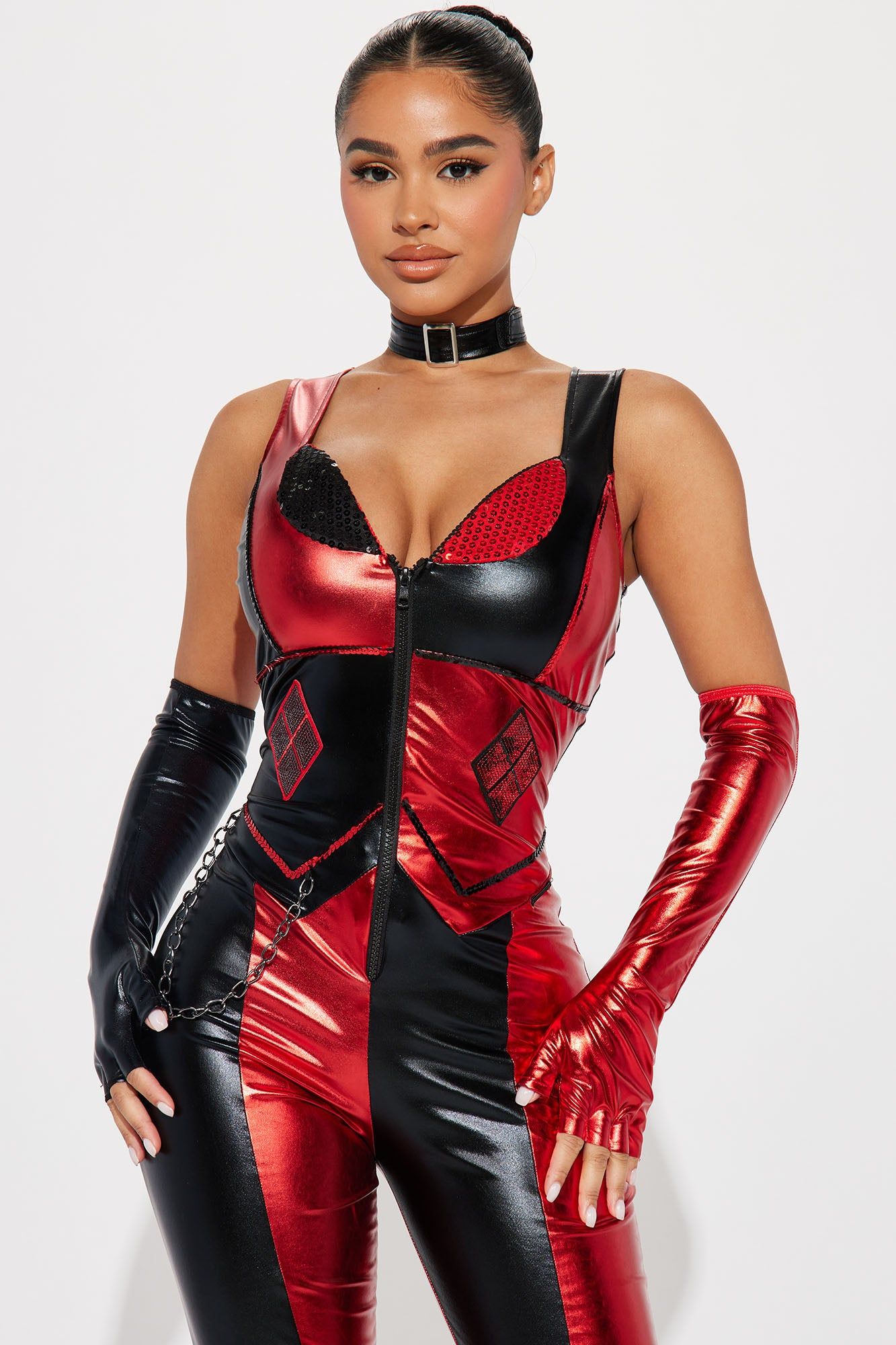 Vicious Ex Girlfriend 4 Piece Costume Set - Black/Red sold by Fashion Nova product image thumbnail 2