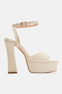 Eliza Platform Heels - Beige sold by Fashion Nova