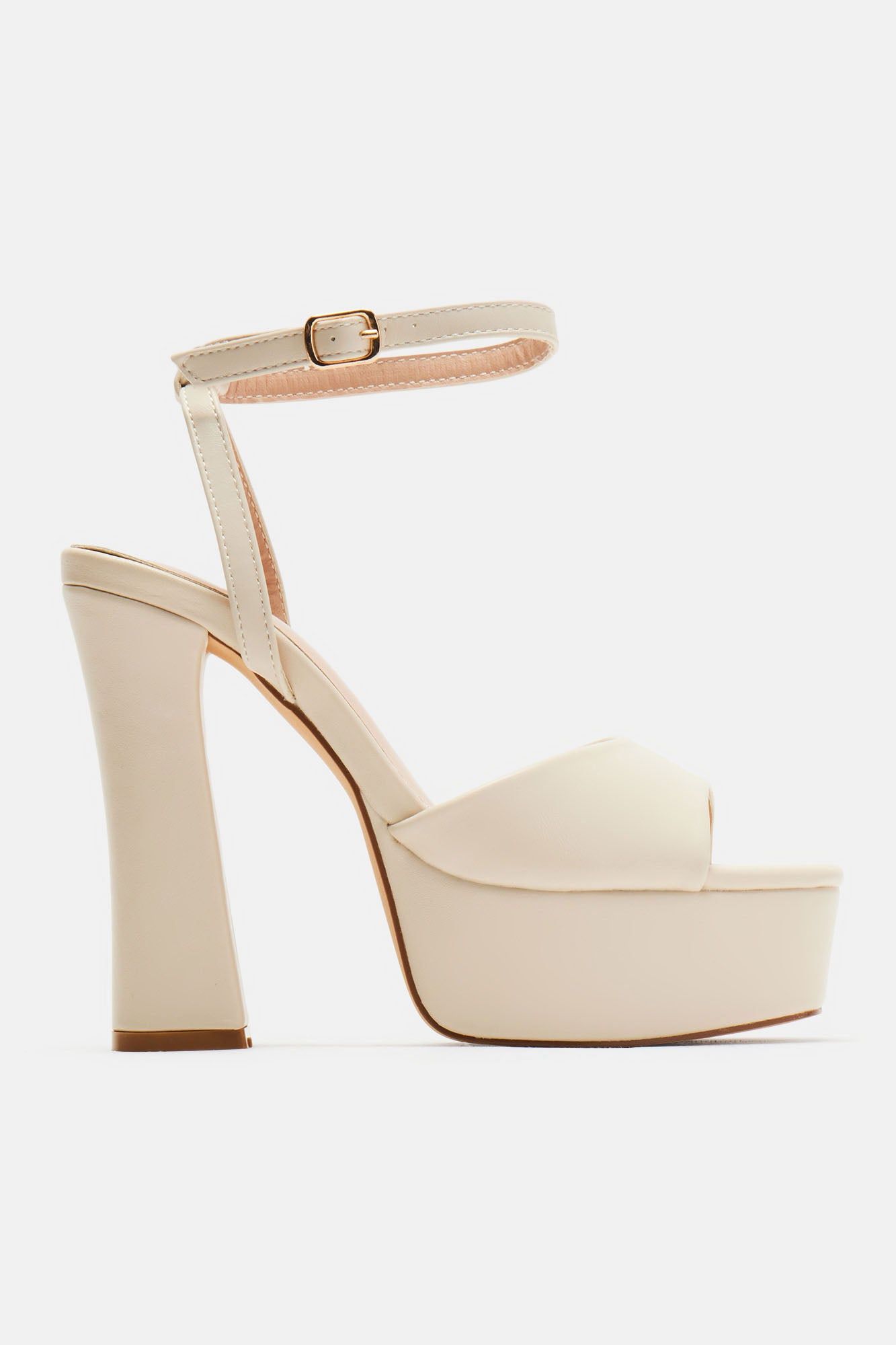 Eliza Platform Heels - Beige sold by Fashion Nova product image thumbnail 4