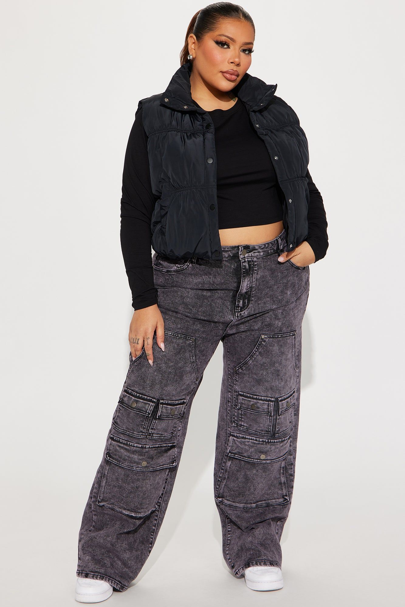 Stella Puffer Vest - Black sold by Fashion Nova product image thumbnail 5