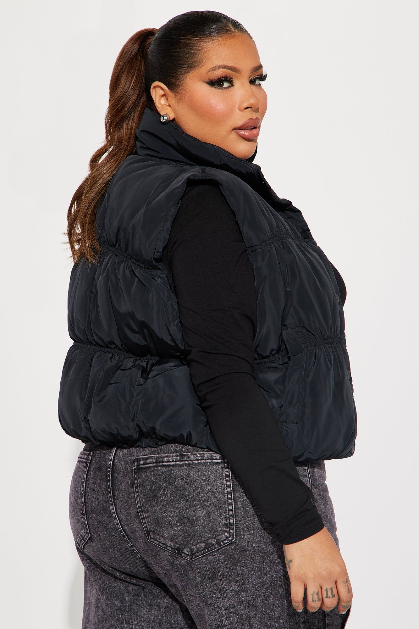 Stella Puffer Vest - Black sold by Fashion Nova product image thumbnail 6