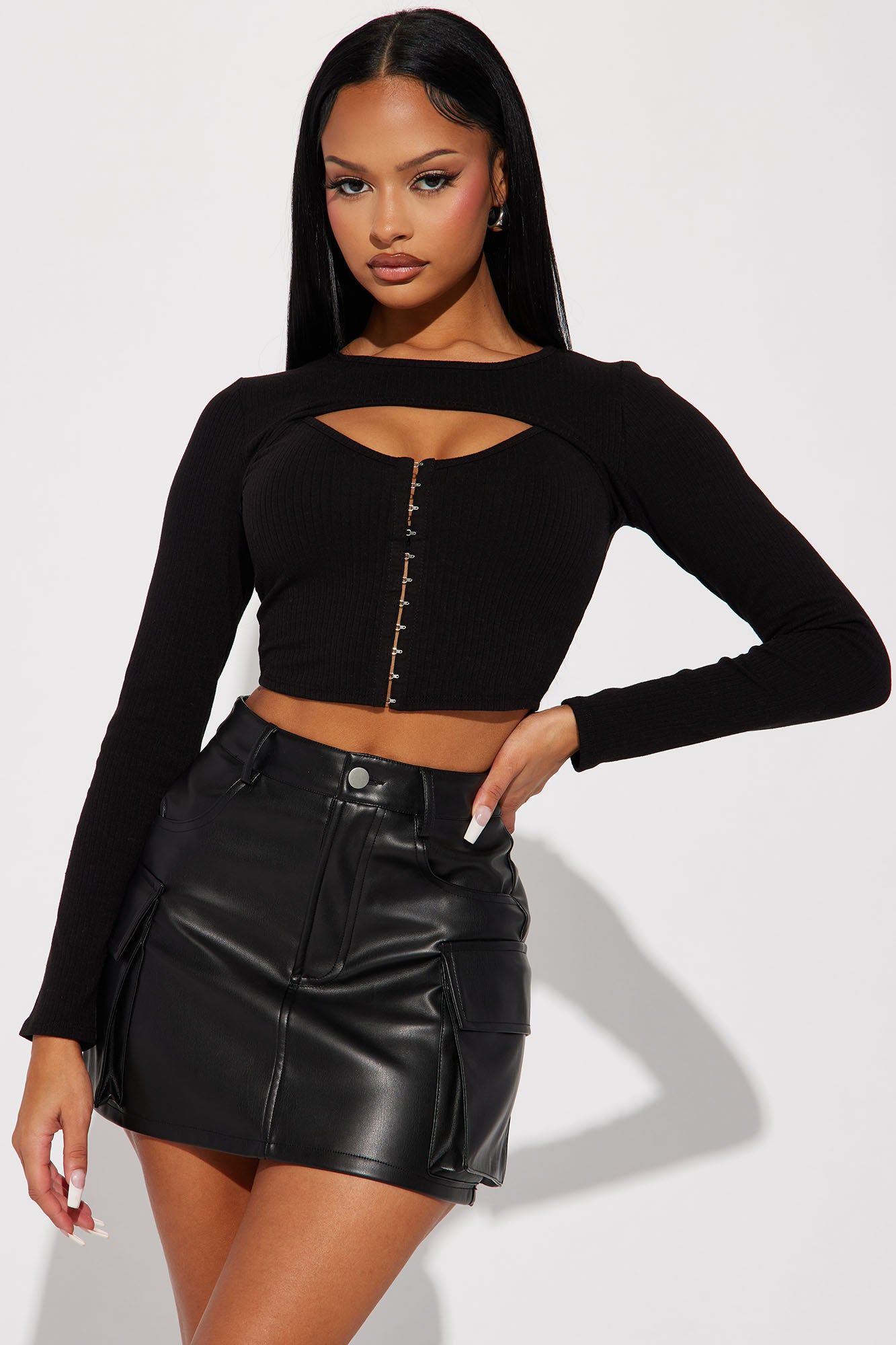 Aria Top - Black sold by Fashion Nova
