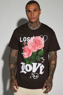 Love Shall Not Short Sleeve Tee - Brown sold by Fashion Nova