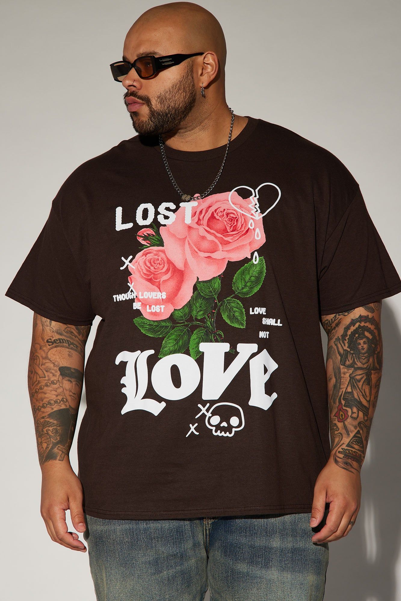 Love Shall Not Short Sleeve Tee - Brown sold by Fashion Nova product image thumbnail 4