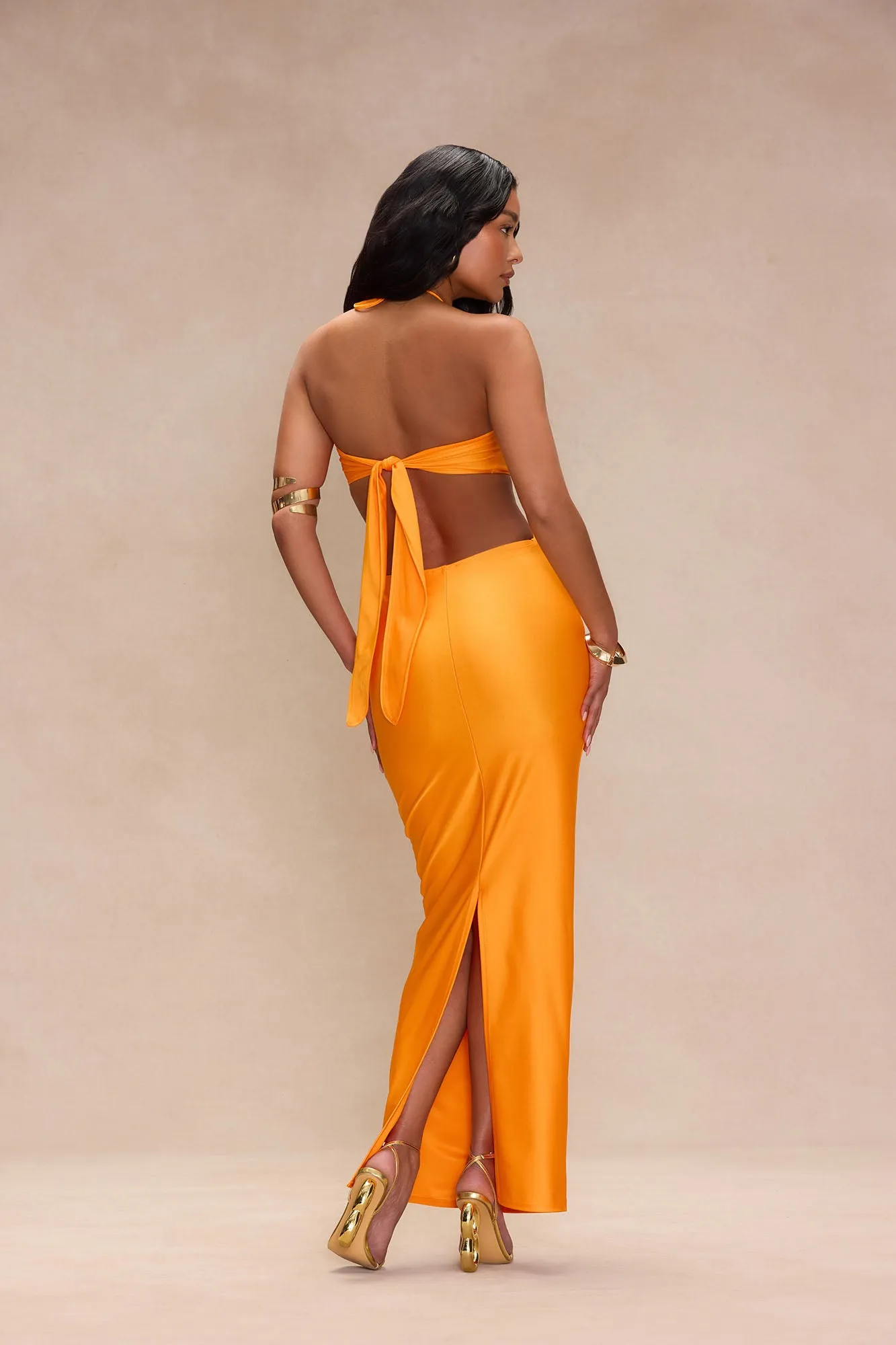Jacky Cut Out Maxi Dress - Neon Orange sold by Fashion Nova product image thumbnail 3