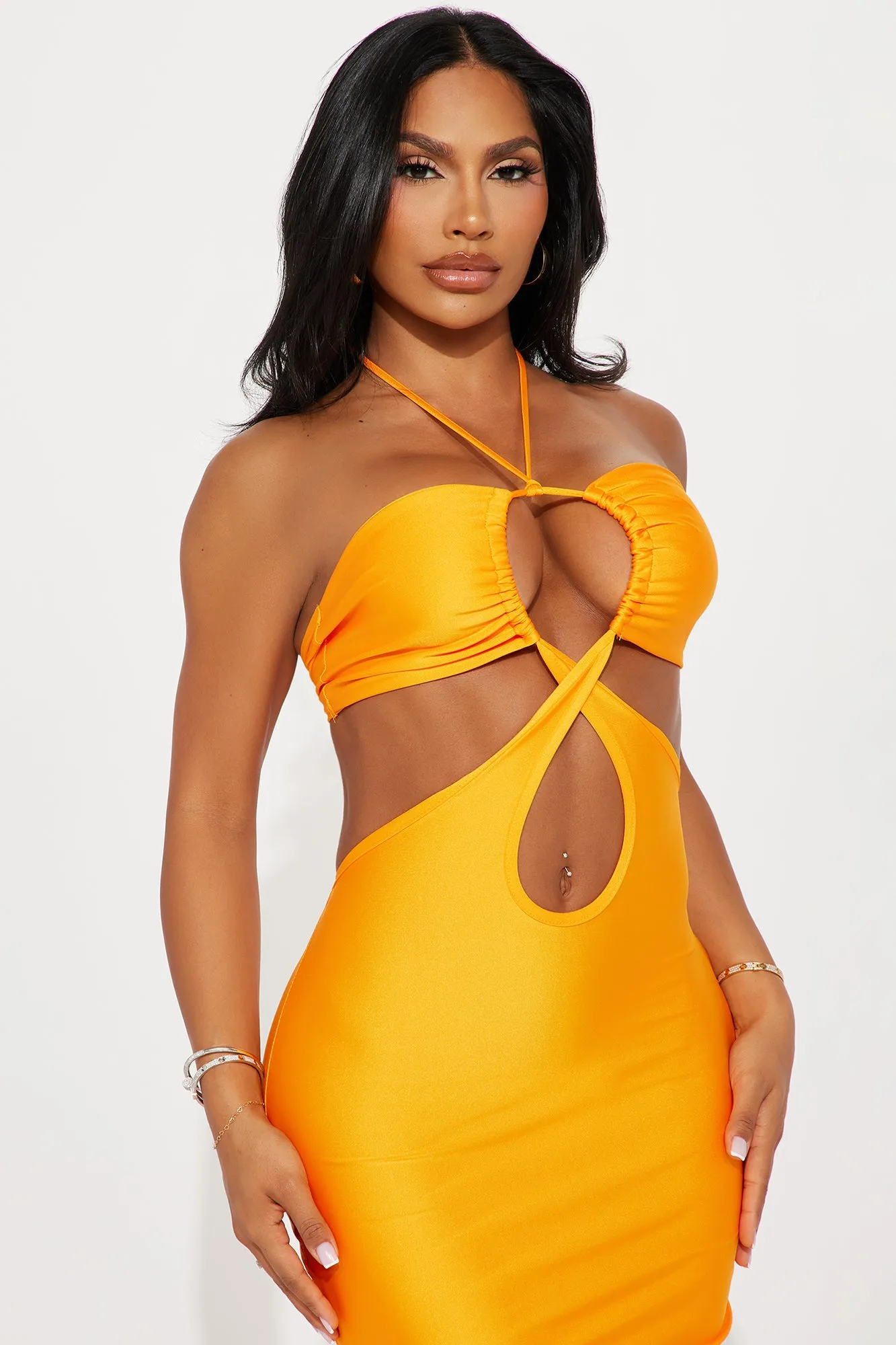 Jacky Cut Out Maxi Dress - Neon Orange sold by Fashion Nova product image thumbnail 5