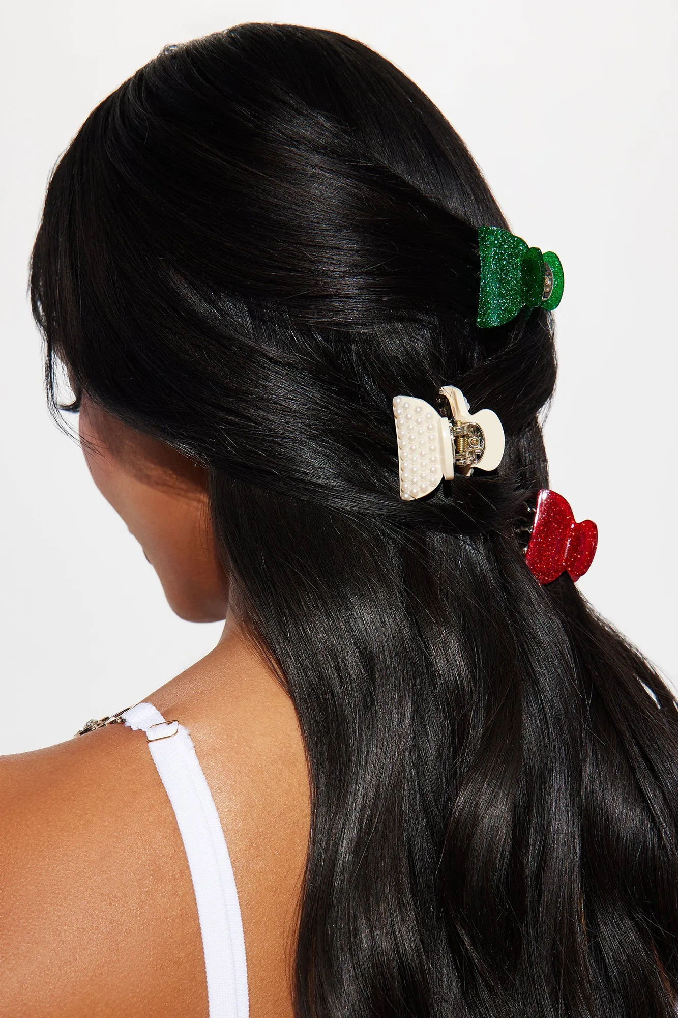 Be Merry 3 Piece Claw Clip Set - Multi Color sold by Fashion Nova