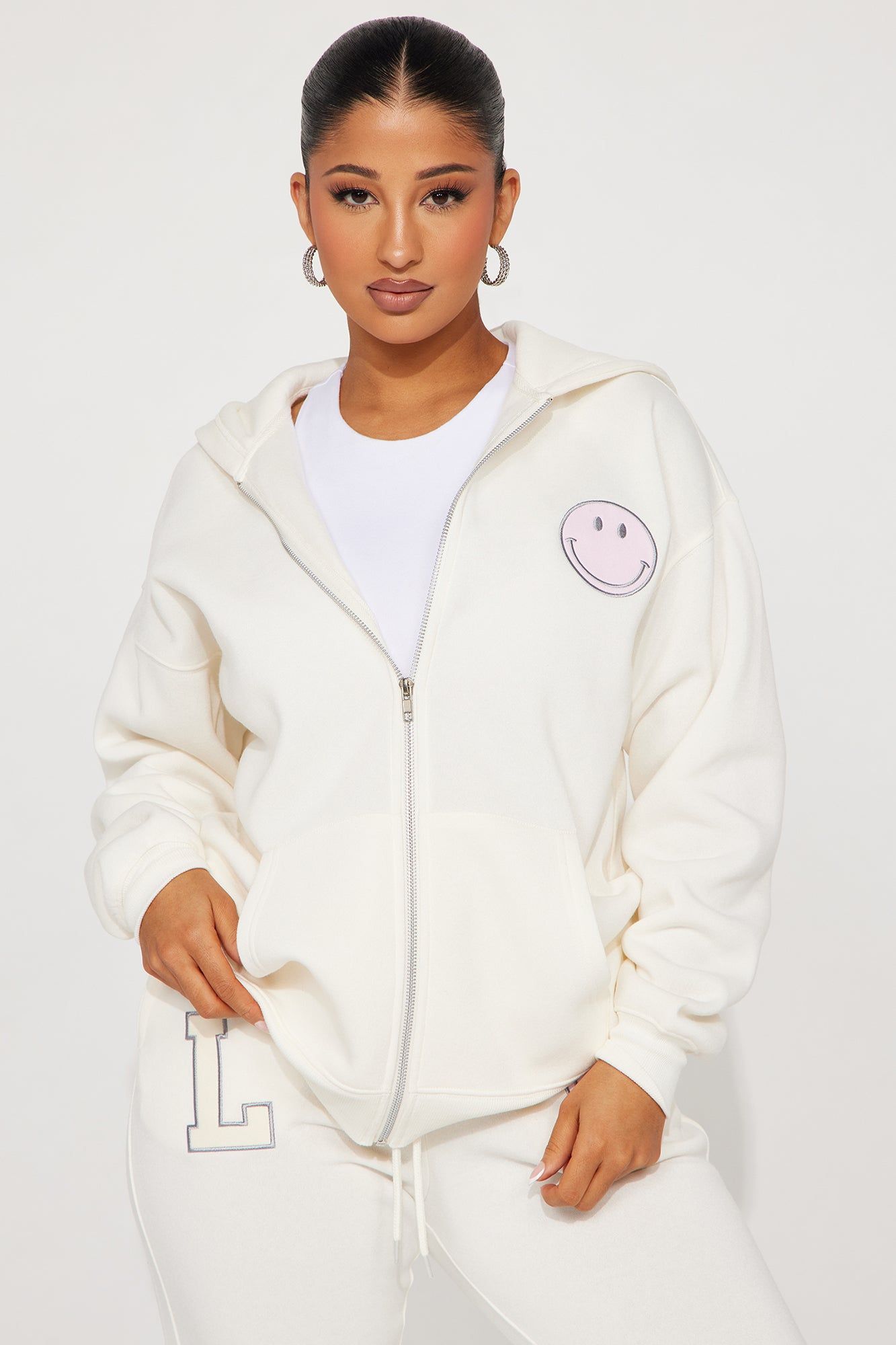 Smiling Everyday Jogger Set - Cream sold by Fashion Nova product image thumbnail 4