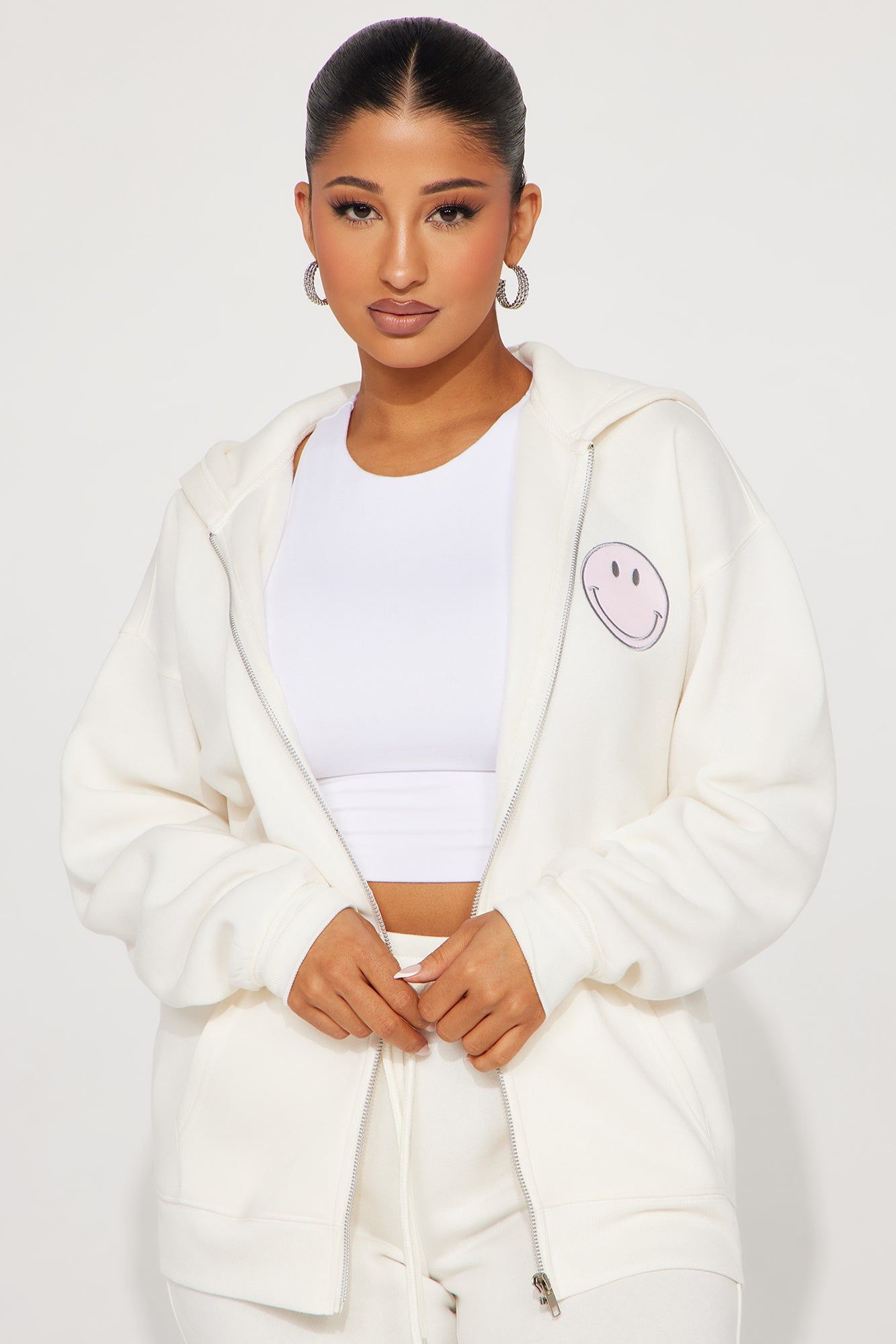 Smiling Everyday Jogger Set - Cream sold by Fashion Nova product image thumbnail 2