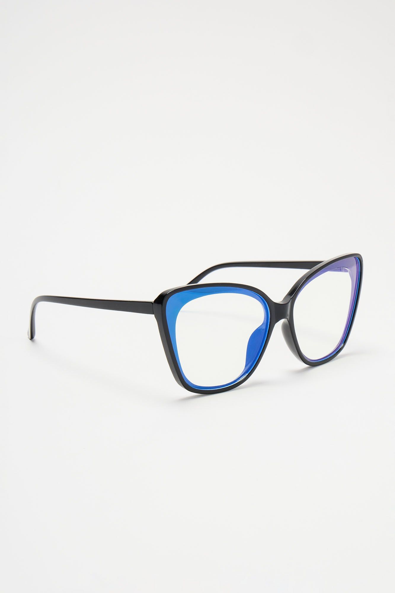 Mean Serious Business Blue Light Glasses - Black sold by Fashion Nova product image thumbnail 4