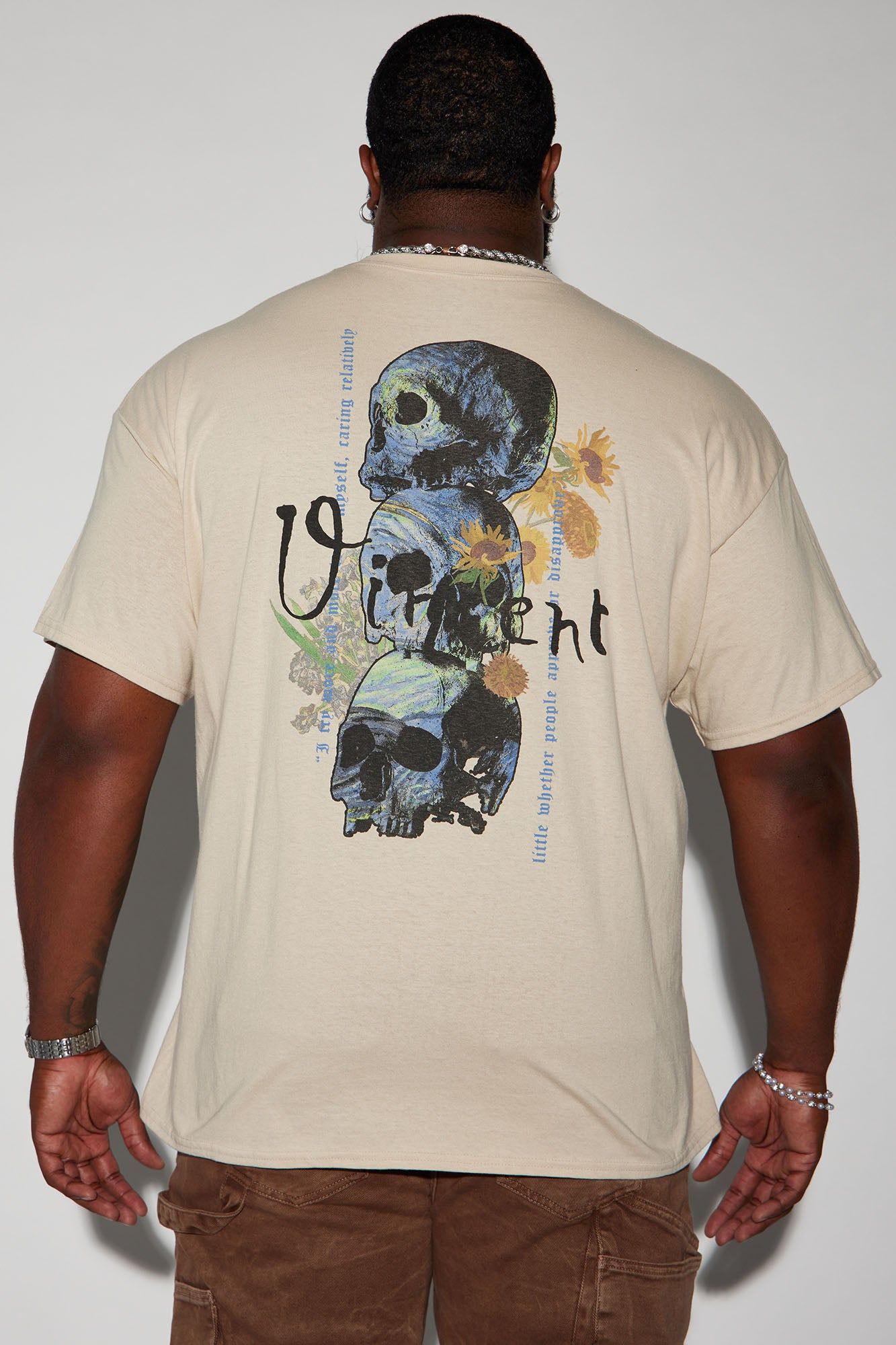 Vincent Van Gogh Sunflowers Short Sleeve Tee - Sand sold by Fashion Nova product image thumbnail 7