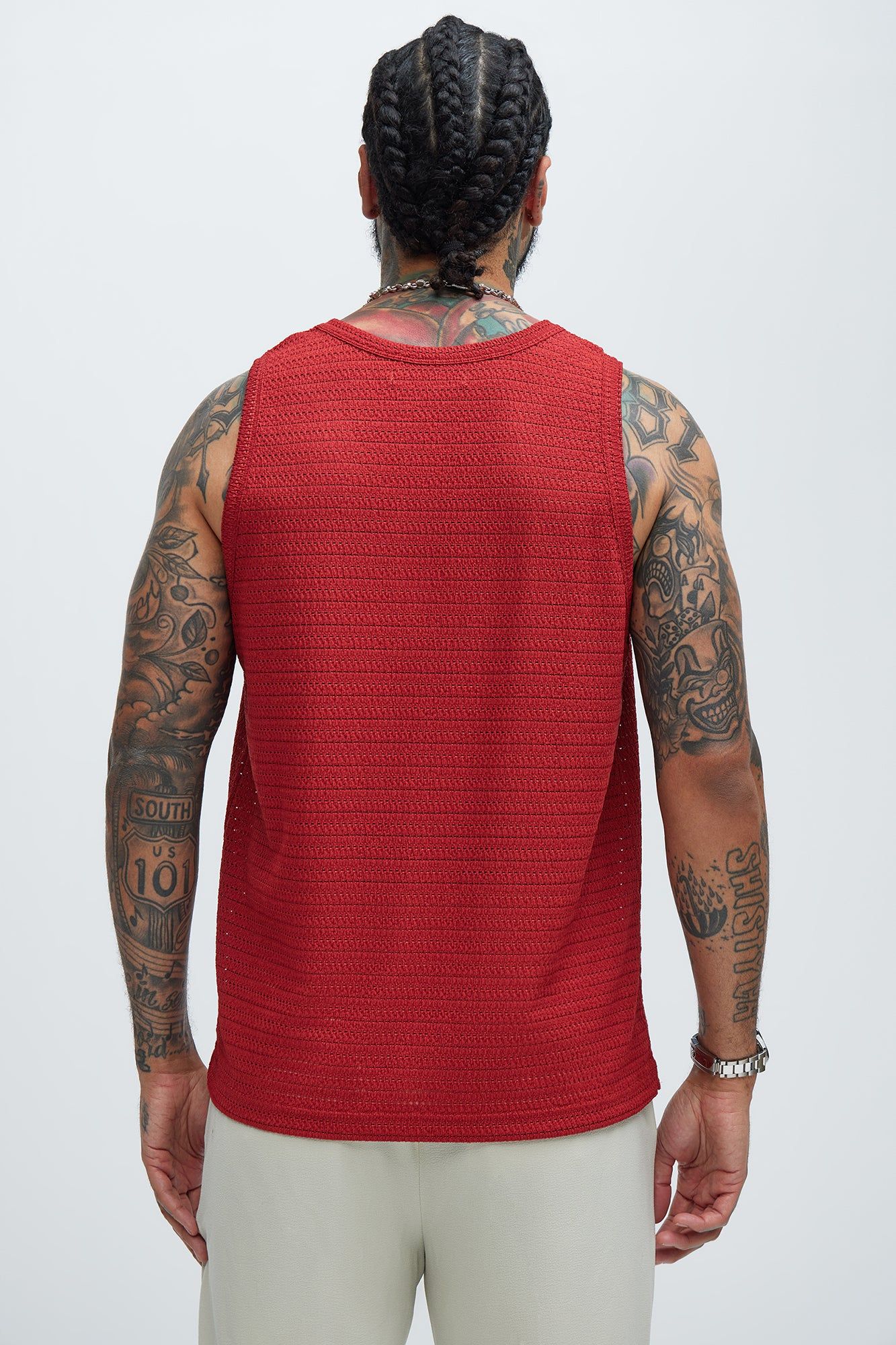 Rowan Textured Tank - Red sold by Fashion Nova product image thumbnail 4