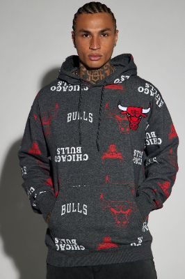 Bulls Say It Again Hoodie - Charcoal sold by Fashion Nova