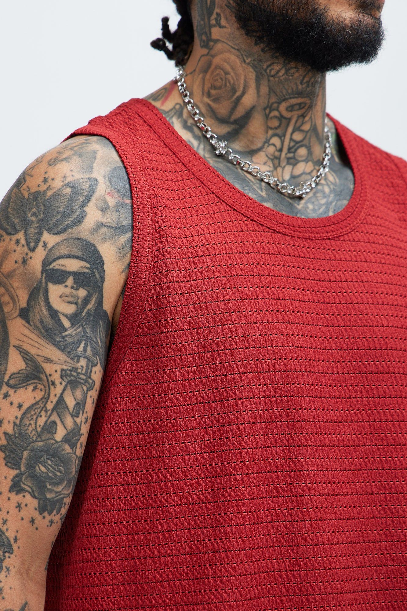 Rowan Textured Tank - Red sold by Fashion Nova product image thumbnail 3